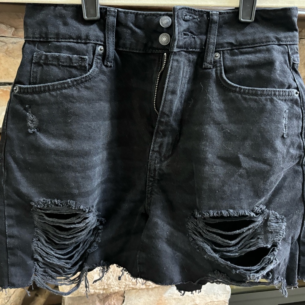 Forever 21 Black Jean Shorts
